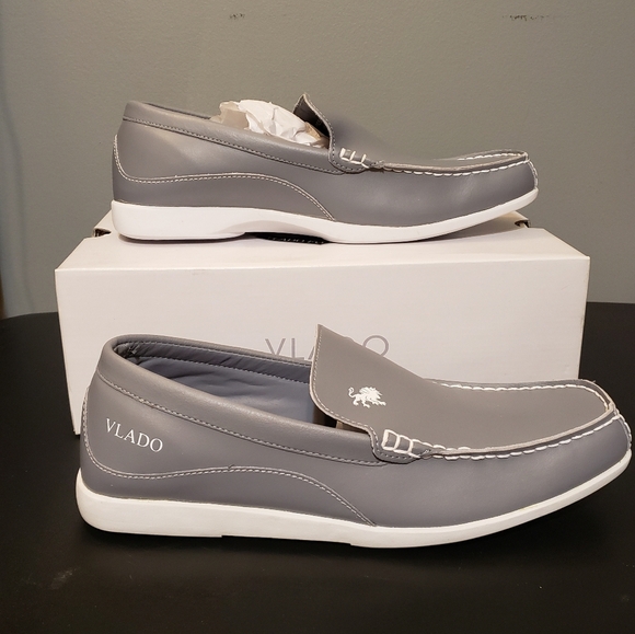 Vlado‎ Men\'s Elite Slip-on Grey Loafer Shoes Size 8.5 main image 9